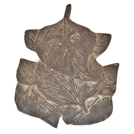 Bronze Leaf Ganesha Wall Hanging