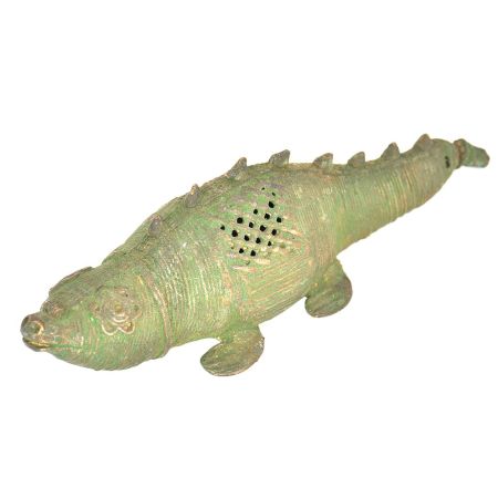 Bronze Patinated Crocodile Incense Holder