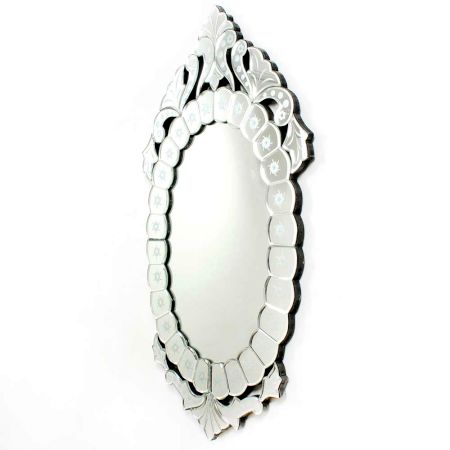 Elegant Oval Designer Venetian Mirror