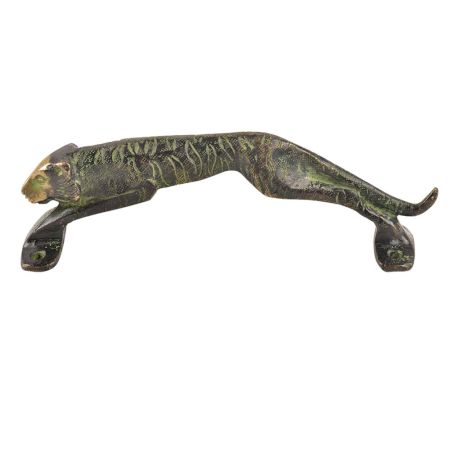 Brass Jaquar Door Cupboard Handle With Patina