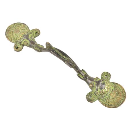 Brass Two Sided Animal Face Door Handle