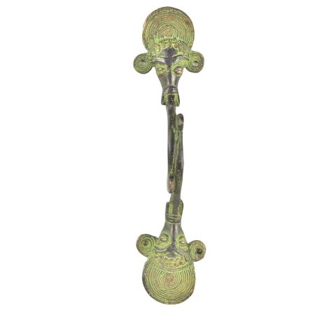 Brass Two Sided Animal Face Door Handle