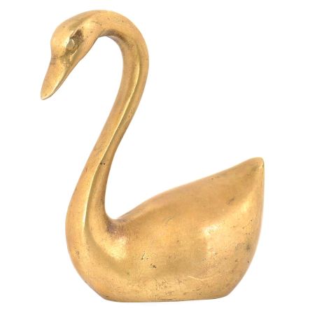 Brass Vintage Swan