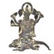 Bronze Vintage Finishing Ganesha Sitting On Seated Mushak Figurine 