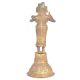 Brass Lady Holding Traditional Oil Lamp Bell