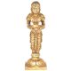 Standing Lady Deep Brass Statue