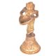 Brass Lady Holding Wick Lamp Deepak Arti Decor