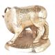 Brass Silver Plated Cow Feeding Her Calf