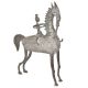 Brass Tribal Horse With A Rider On