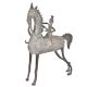 Brass Tribal Horse With A Rider On