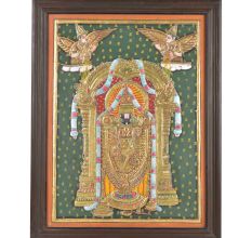 Balaji Tanjore Painting With Wooden Frame