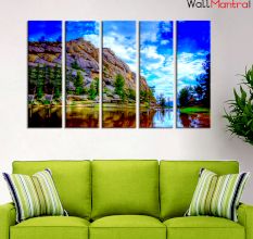 Mountain View Scenery Premium Quality Canvas Wall Hanging