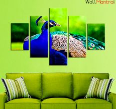 Peacock Premium Quality Canvas Wall Hanging