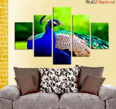 Peacock Premium Quality Canvas Wall Hanging