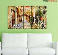 China Town Premium Quality Canvas Wall Hanging