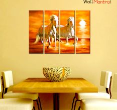 Horses Painting Premium Quality Canvas Wall Hanging