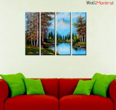 Mountains Scenery Premium Quality Canvas Wall Hanging
