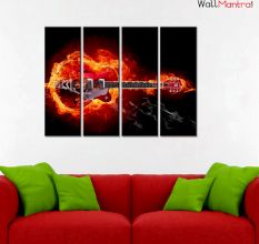 Guitar Premium Quality Canvas Wall Hanging