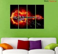 Guitar Premium Quality Canvas Wall Hanging