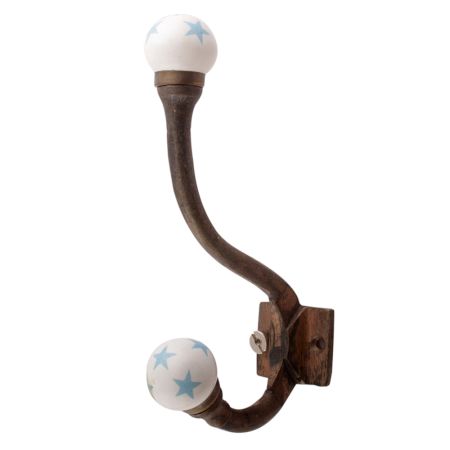 Turquoise Star Iron Hooks-EHG-101