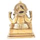 Brass Sitting Charbhuja Ganesha On a Raised Platform