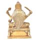 Brass Santoshi Mata Sitting On A Raised Paltform