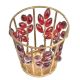 Circular Red Glass Bead Votive