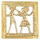 Brass Tribal Dokra Musician And  Dancer Wall Art