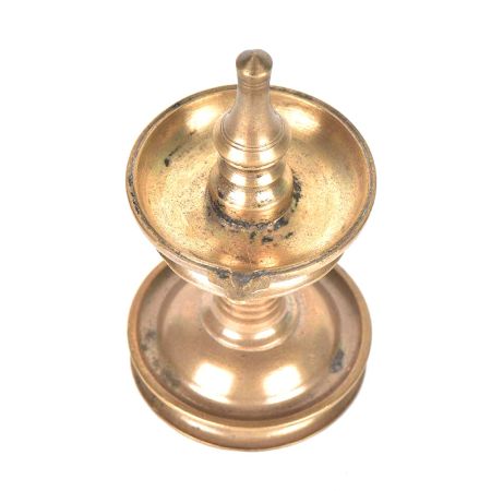 Brass Oil Lamp With Stand