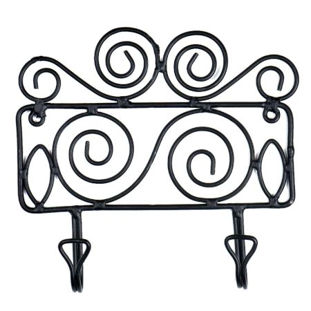 Rural Wrought lron Hook Coat Home OrganizerÂ 