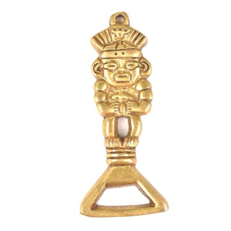 Brass Tribal Man Bottle Opener