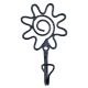 Floral Wrought Iron Wall Hook(Set of 2 Pieces)
