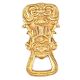 Brass Bottle Opener With Beautiful Patterns Engraved