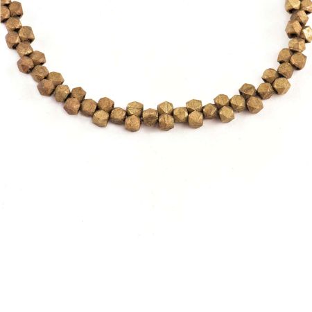 Vintage Brass Beaded Necklace