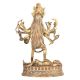 Brass Ten Armed Ma Kali Hindu Goddess Statue