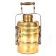 Old 3 Tier Brass Tiffin Food Carrier