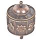 Vintage Embossed Brass Lidded Trinket Small Box