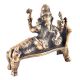 Brass Idol Resting Ganpati Figurine
