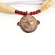 Tribal Single Man Face Mask Pendent Beaded Jewelery