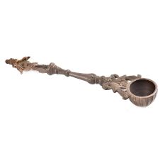 Vintage Brass Krishna Figurine Havan Spoon