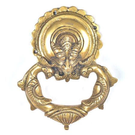 Brass Dragon Face Door Knocker