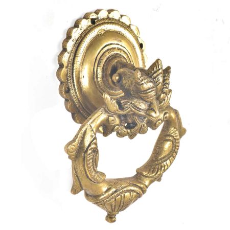 Brass Dragon Face Door Knocker