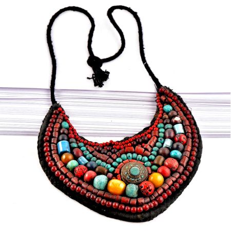 Turquoise Beaded Traditional Necklace Of Ladakh