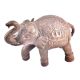 Elegant Copper Elephant Trunk Up Statue
