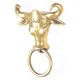 Vintage Brass Bull Towel Hanger