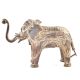 Brass Standing Elephant Statue Showpiece