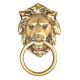 Brass Lion Face Door Knocker