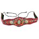 Himalayan Coral Pendent Turquoise Beaded Belt