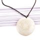 Spiral Design Sea shell Pendant With Black Cord
