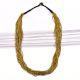 Brass Bead Strand Necklace